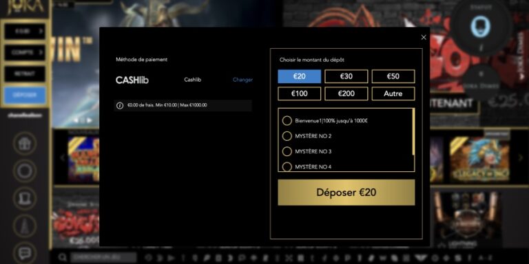 Comment déposer sur Casino Joka ?